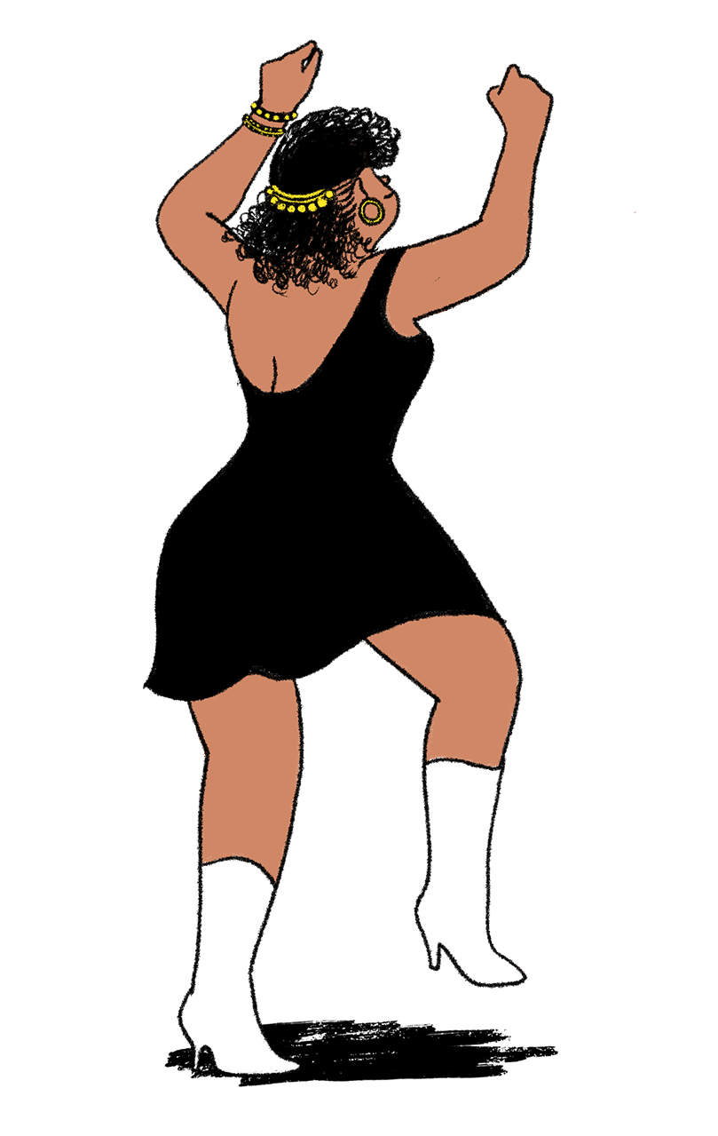 Illustration of person dancing